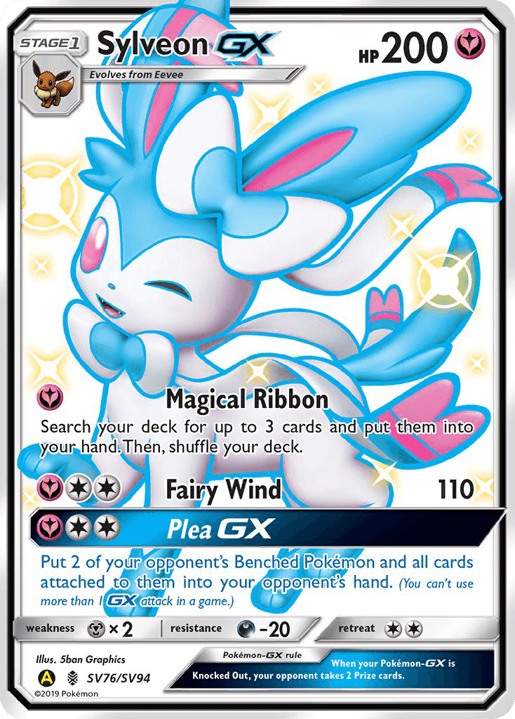 Sylveon-GX — Hidden Fates Shiny Vault SV76