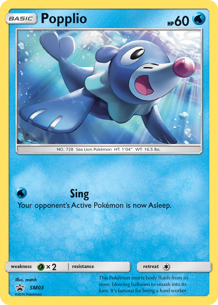 Popplio — SM Black Star Promos SM03