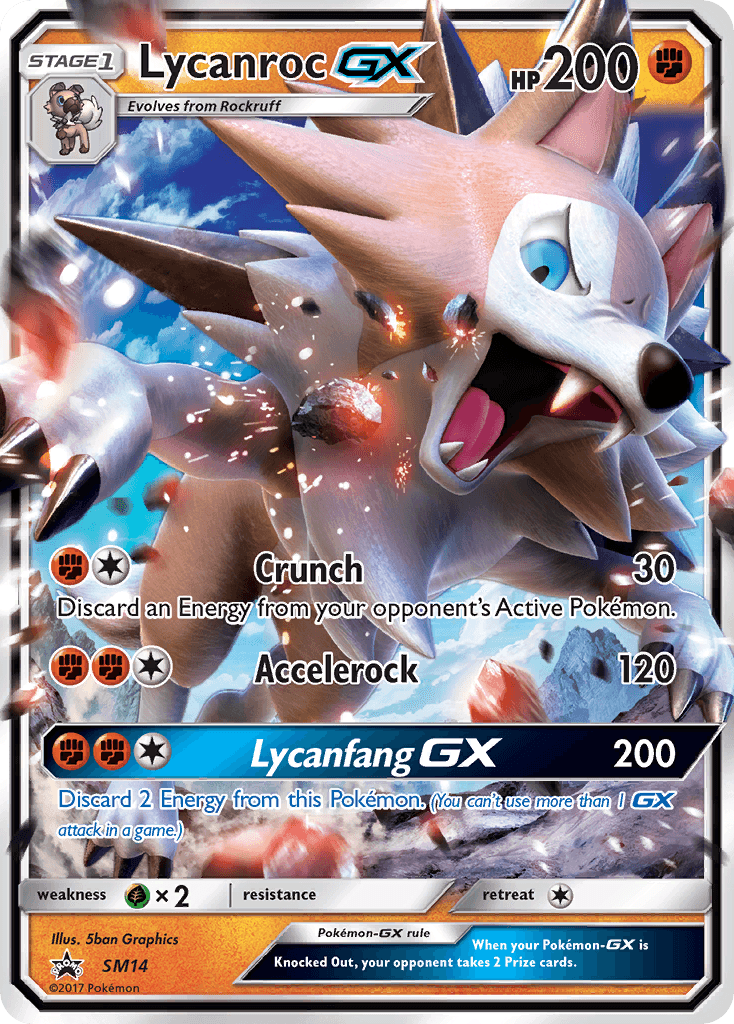 Lycanroc-GX — SM Black Star Promos SM14