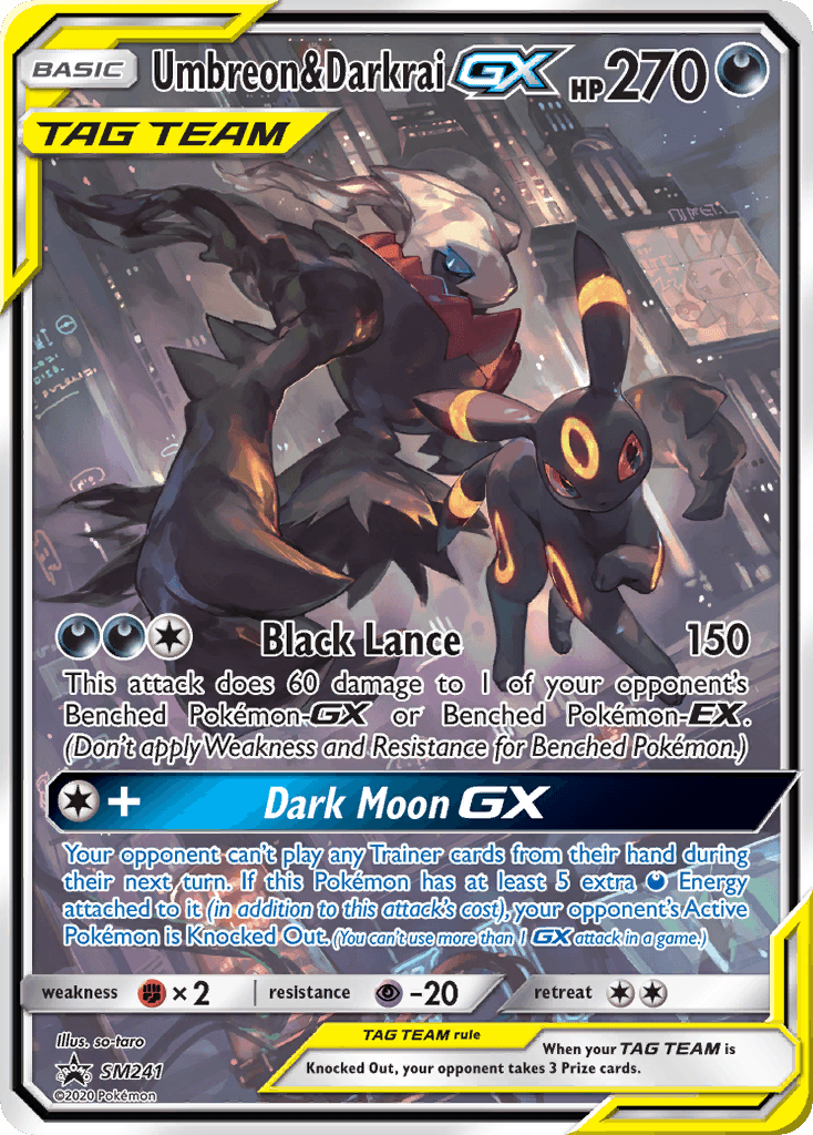 Umbreon & Darkrai-GX — SM Black Star Promos SM241