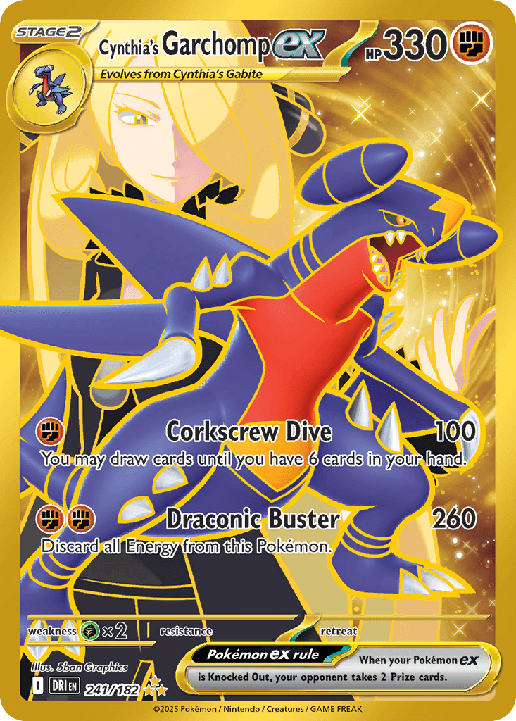 Cynthia's Garchomp ex — Destined Rivals 241