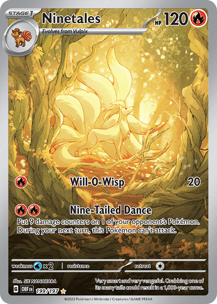 Ninetales — Obsidian Flames 199