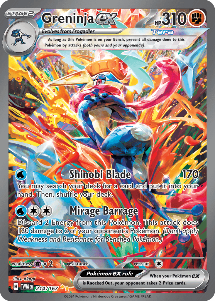 Greninja ex — Twilight Masquerade 214