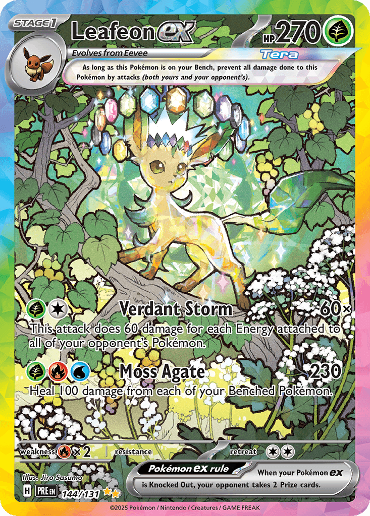 Leafeon ex — Prismatic Evolutions 144
