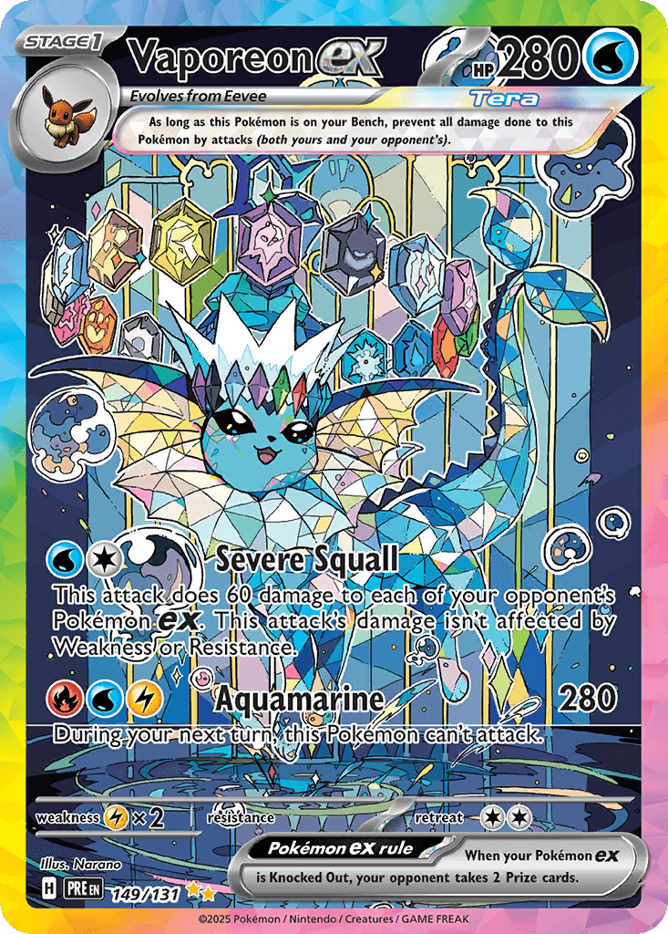 Vaporeon ex — Prismatic Evolutions 149
