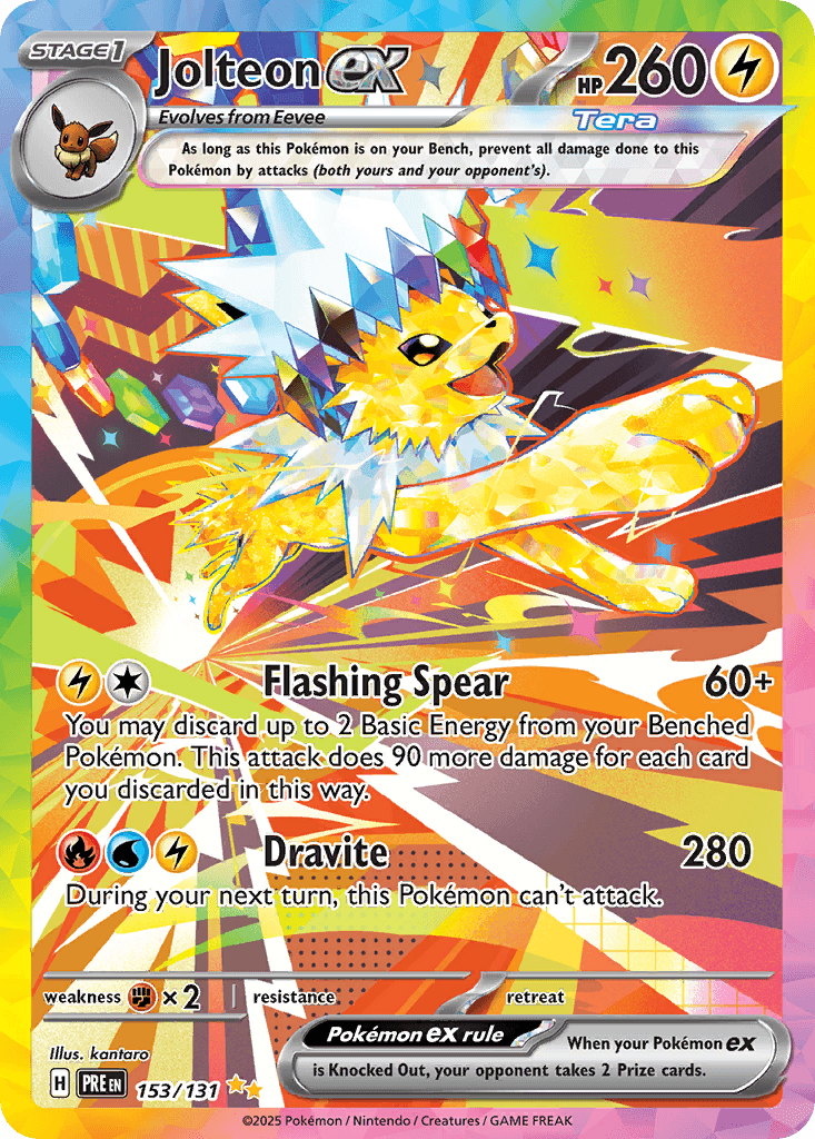 Jolteon ex — Prismatic Evolutions 153