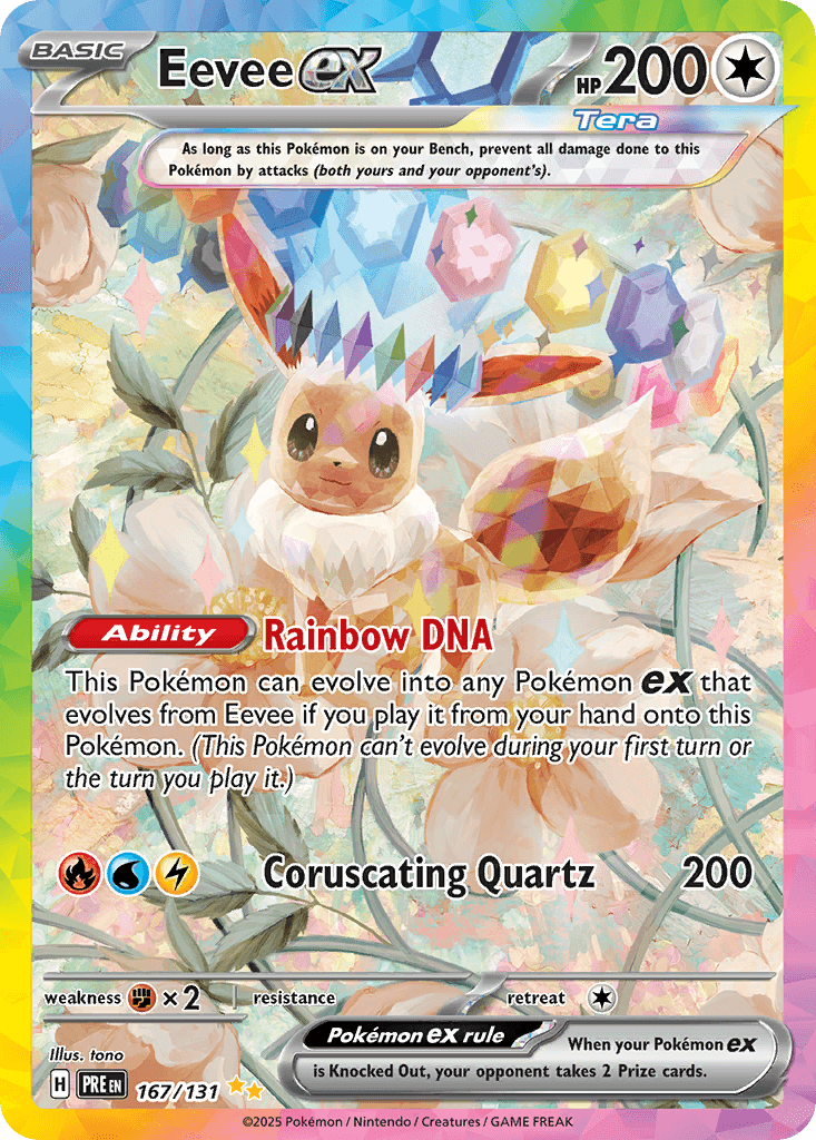 Eevee ex — Prismatic Evolutions 167