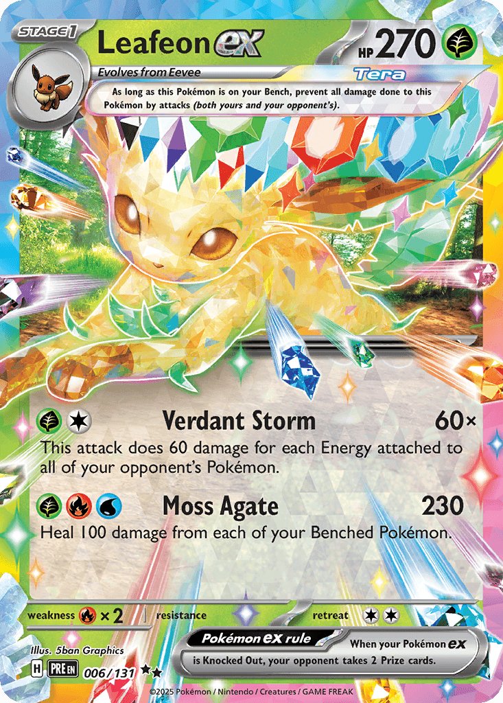Leafeon ex — Prismatic Evolutions 6