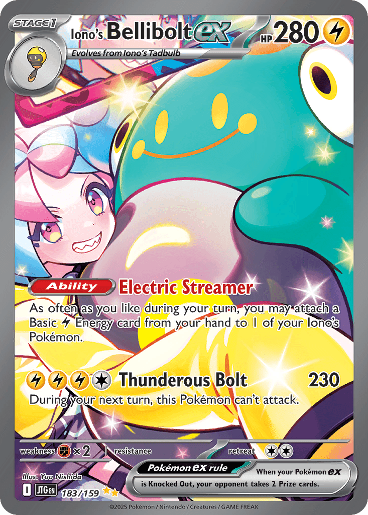 Iono's Bellibolt ex — Journey Together 183