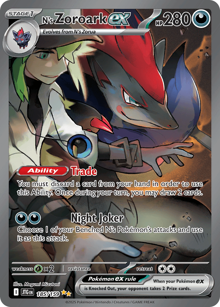 N's Zoroark ex — Journey Together 185
