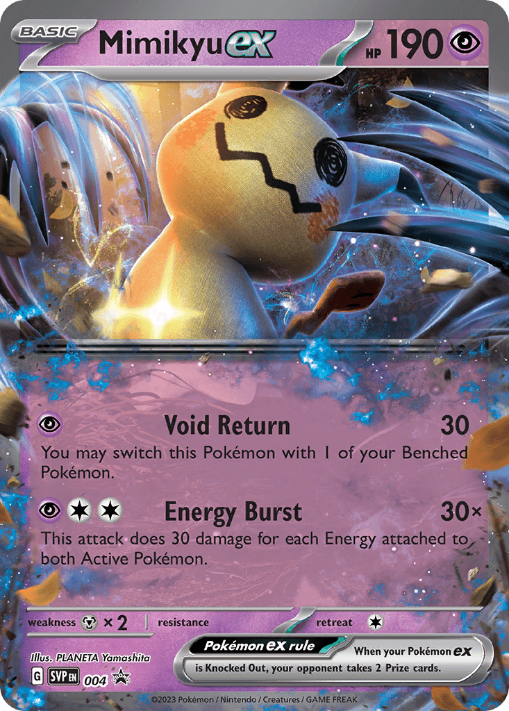 Mimikyu ex — Scarlet & Violet Black Star Promos 4