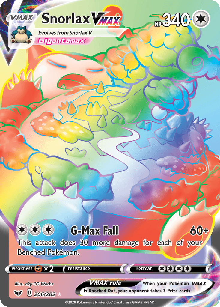 Snorlax VMAX — Sword & Shield 206