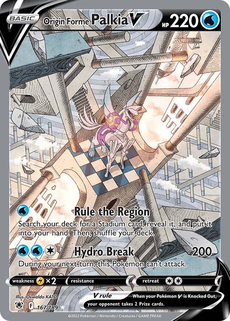 Origin Forme Palkia V — Astral Radiance 167