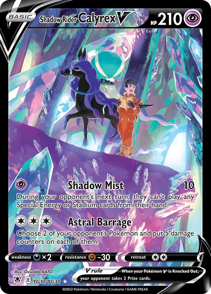 Shadow Rider Calyrex V — Astral Radiance Trainer Gallery TG17