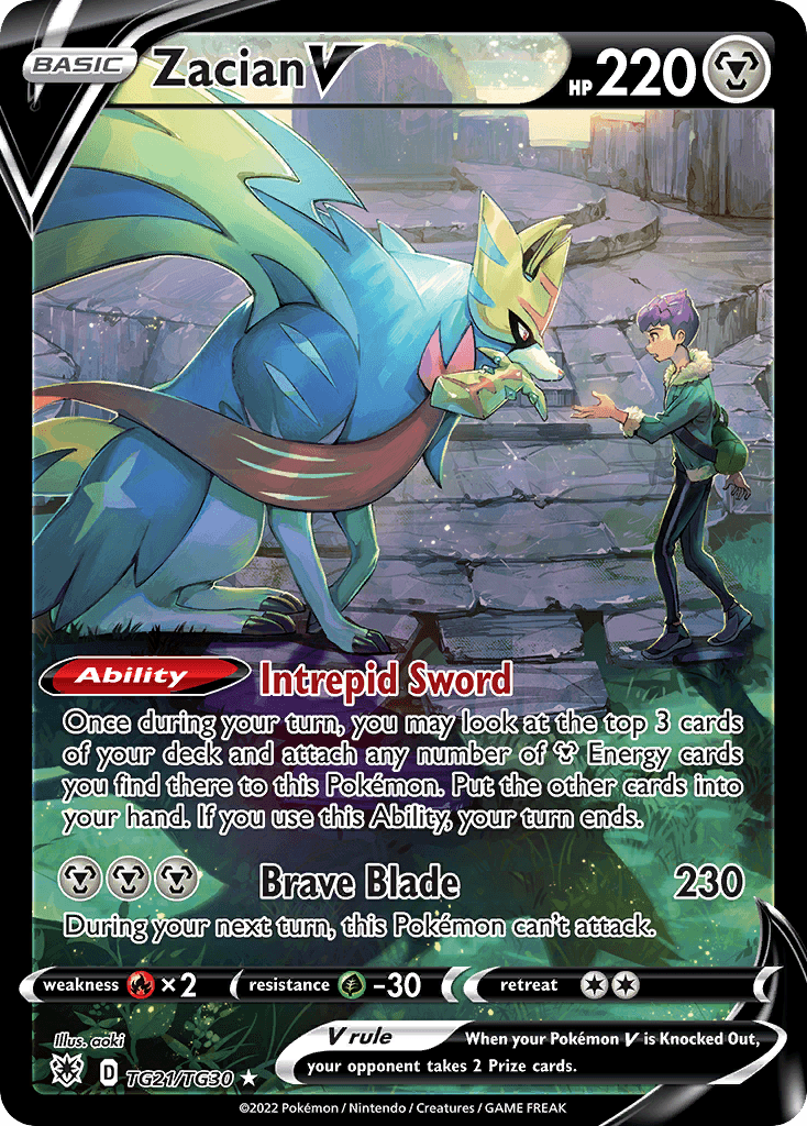 Zacian V — Astral Radiance Trainer Gallery TG21