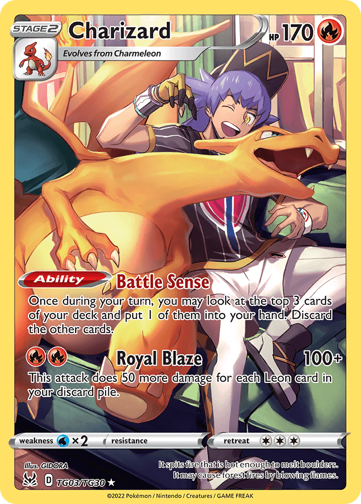 Charizard — Lost Origin Trainer Gallery TG03