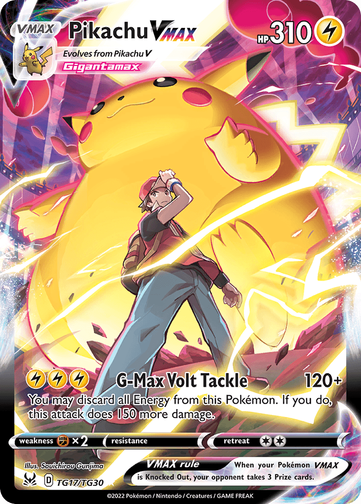 Pikachu VMAX — Lost Origin Trainer Gallery TG17