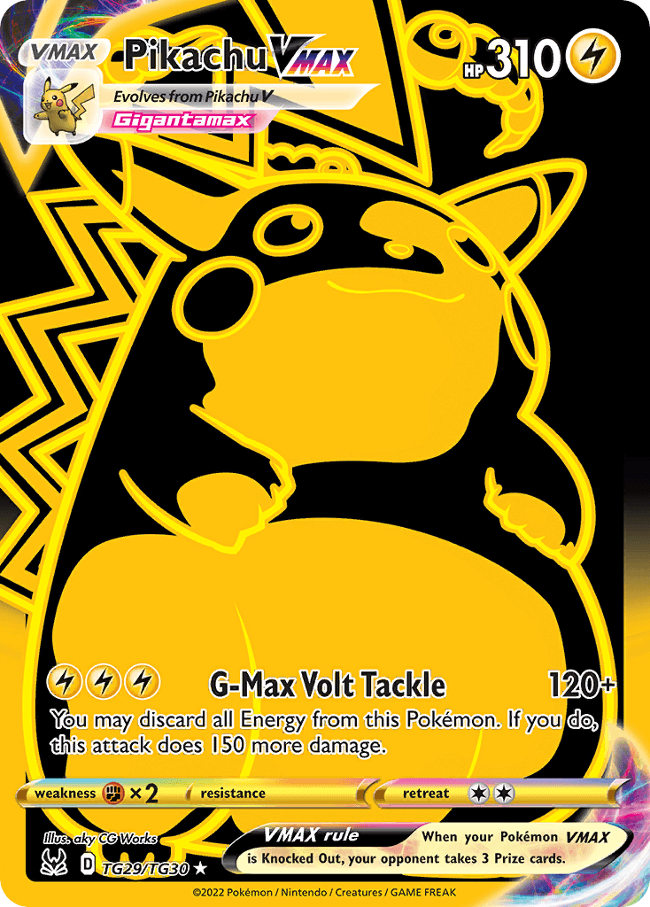 Pikachu VMAX — Lost Origin Trainer Gallery TG29