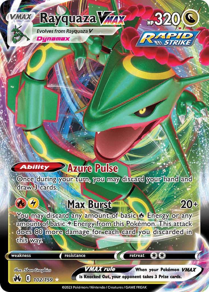 Rayquaza VMAX — Crown Zenith 102