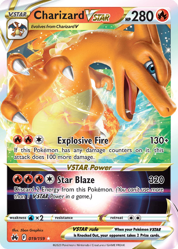 Charizard VSTAR — Crown Zenith 19