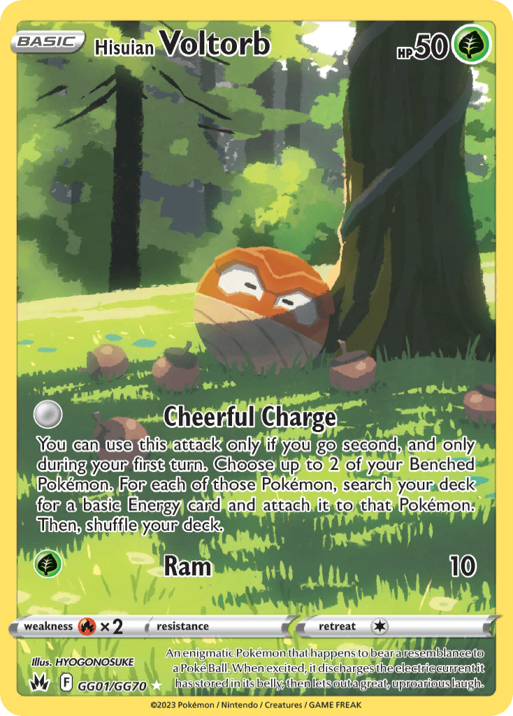 Hisuian Voltorb — Crown Zenith Galarian Gallery GG01