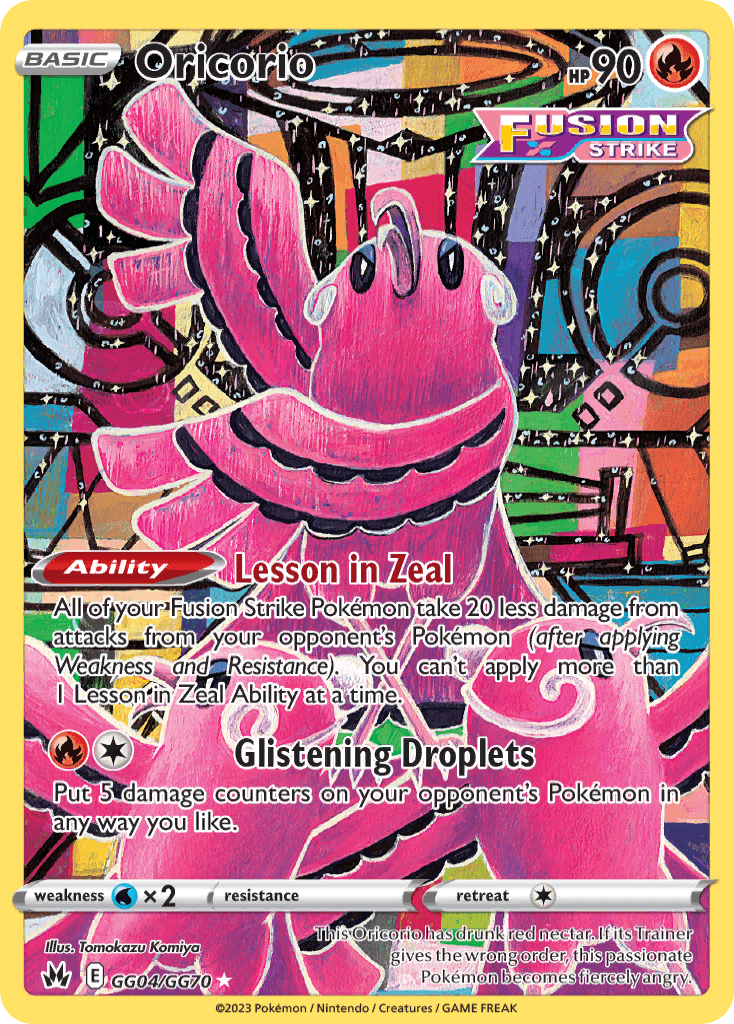 Oricorio — Crown Zenith Galarian Gallery GG04