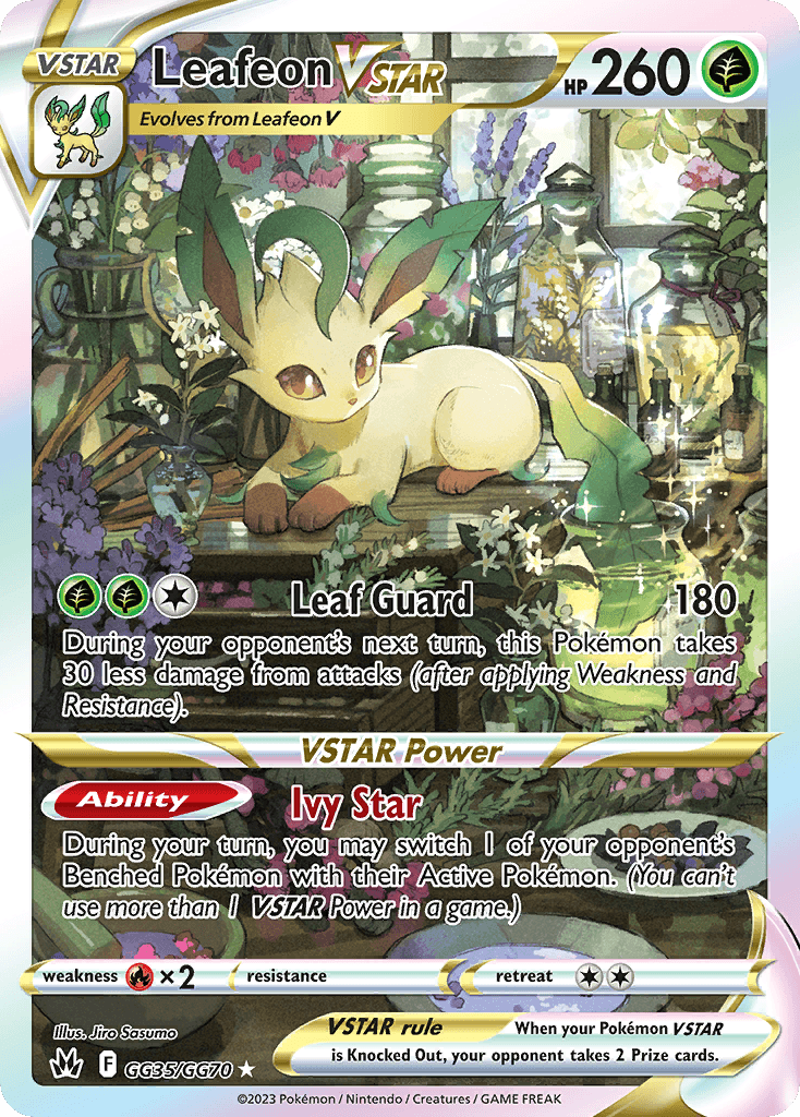 Leafeon VSTAR — Crown Zenith Galarian Gallery GG35