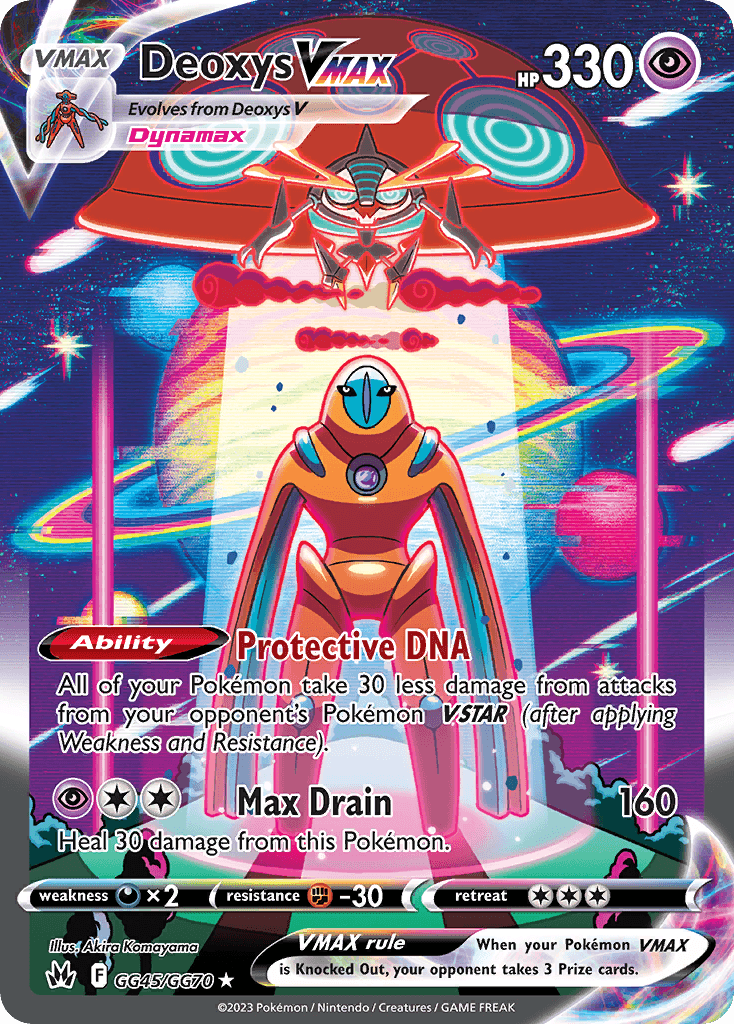 Deoxys VMAX — Crown Zenith Galarian Gallery GG45