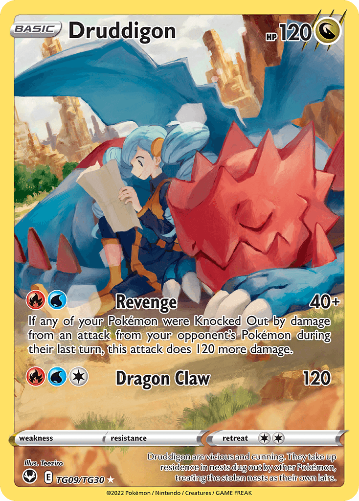 Druddigon — Silver Tempest Trainer Gallery TG09