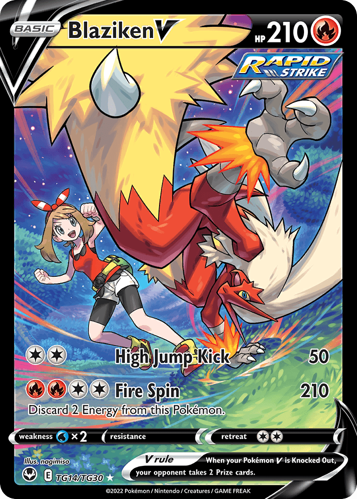 Blaziken V — Silver Tempest Trainer Gallery TG14