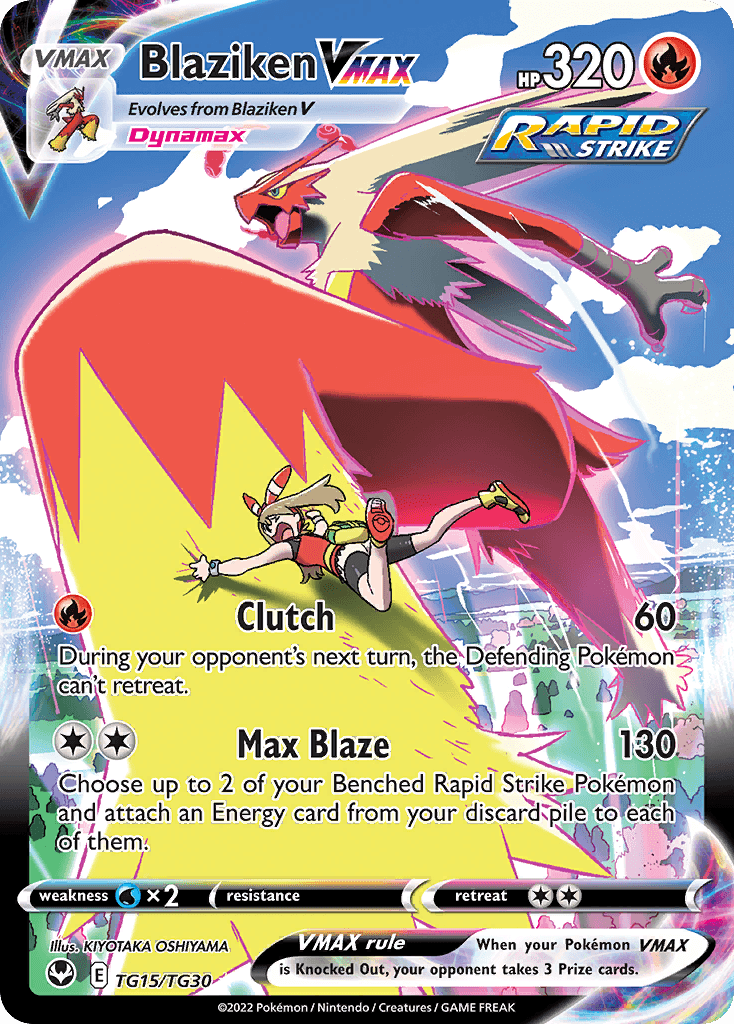 Blaziken VMAX — Silver Tempest Trainer Gallery TG15