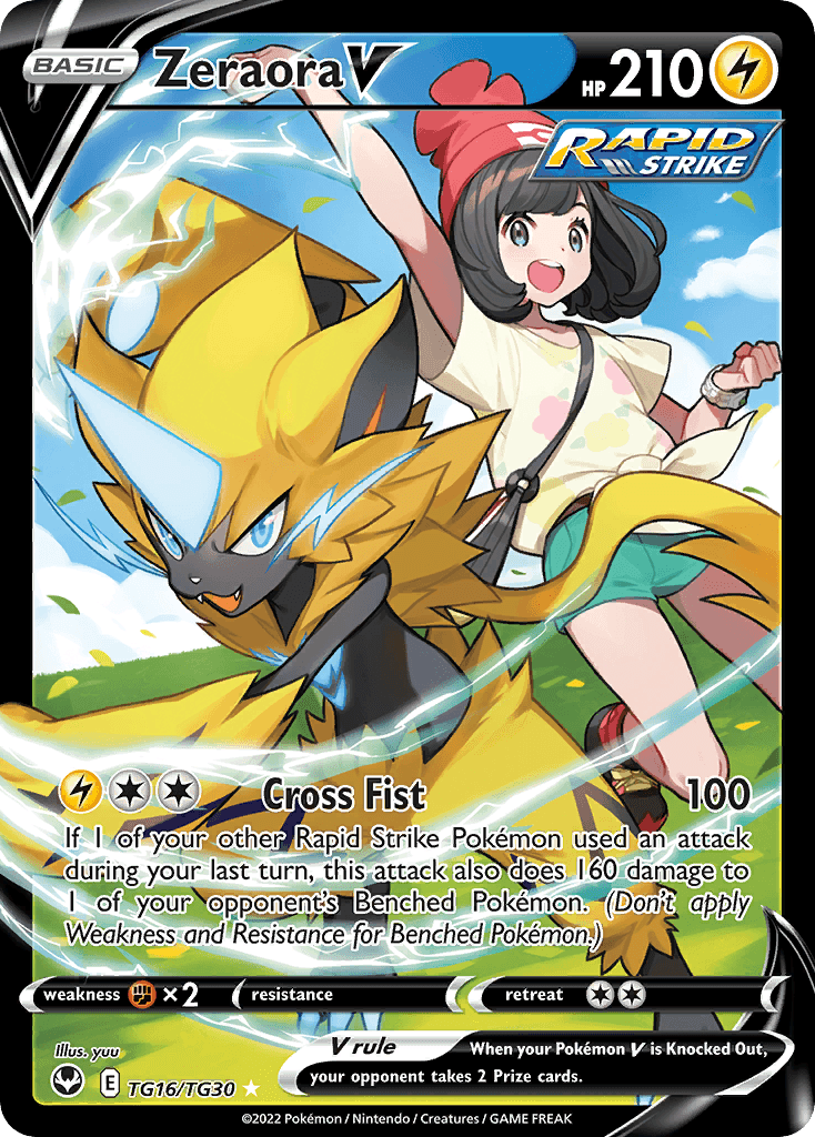 Zeraora V — Silver Tempest Trainer Gallery TG16