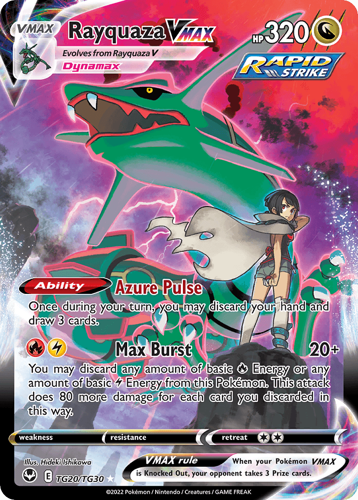 Rayquaza VMAX — Silver Tempest Trainer Gallery TG20