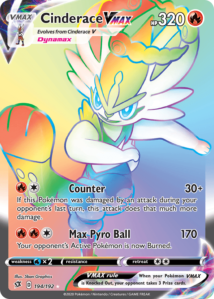 Cinderace VMAX — Rebel Clash 194