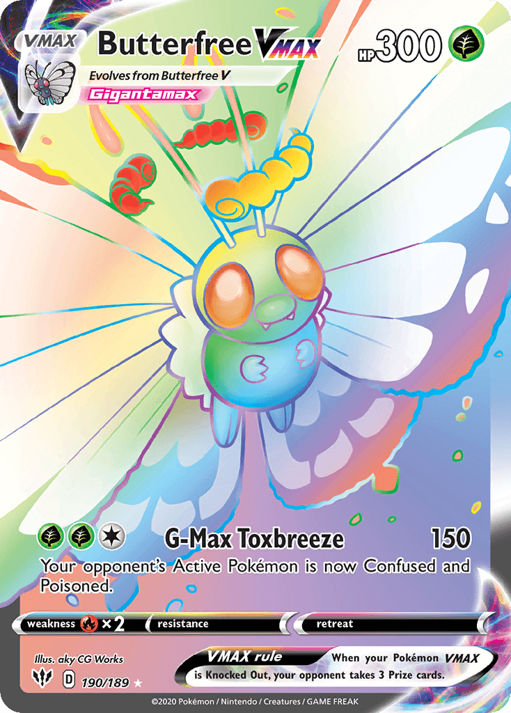 Butterfree VMAX — Darkness Ablaze 190