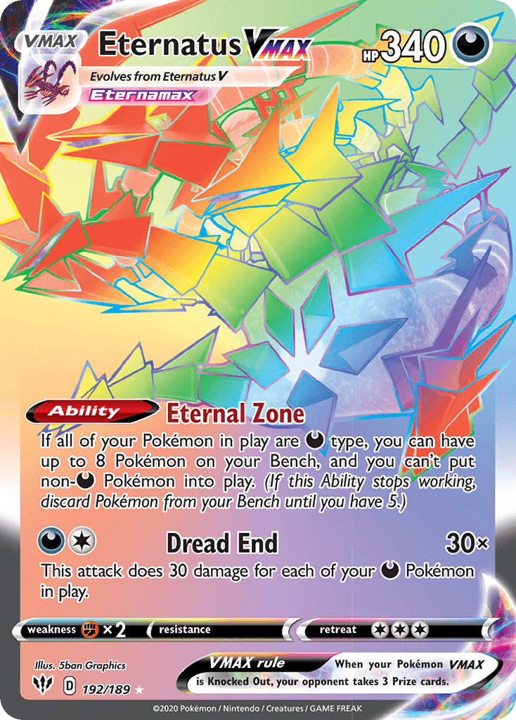 Eternatus VMAX — Darkness Ablaze 192