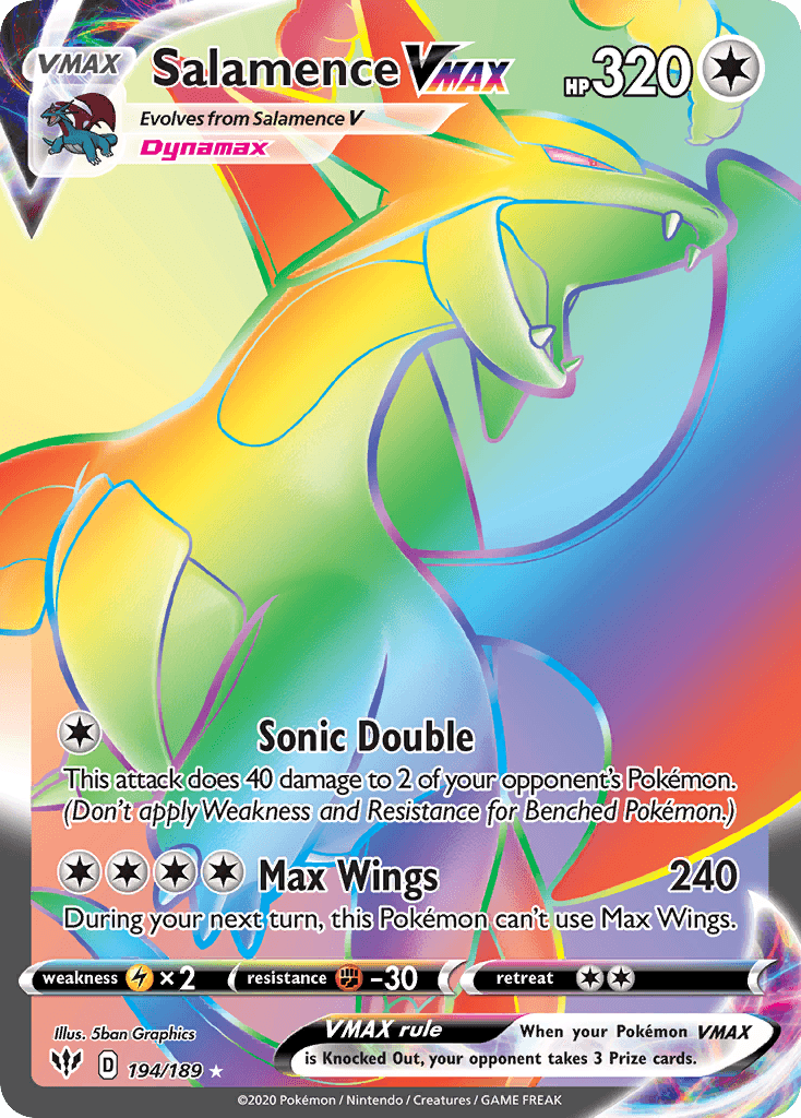 Salamence VMAX — Darkness Ablaze 194