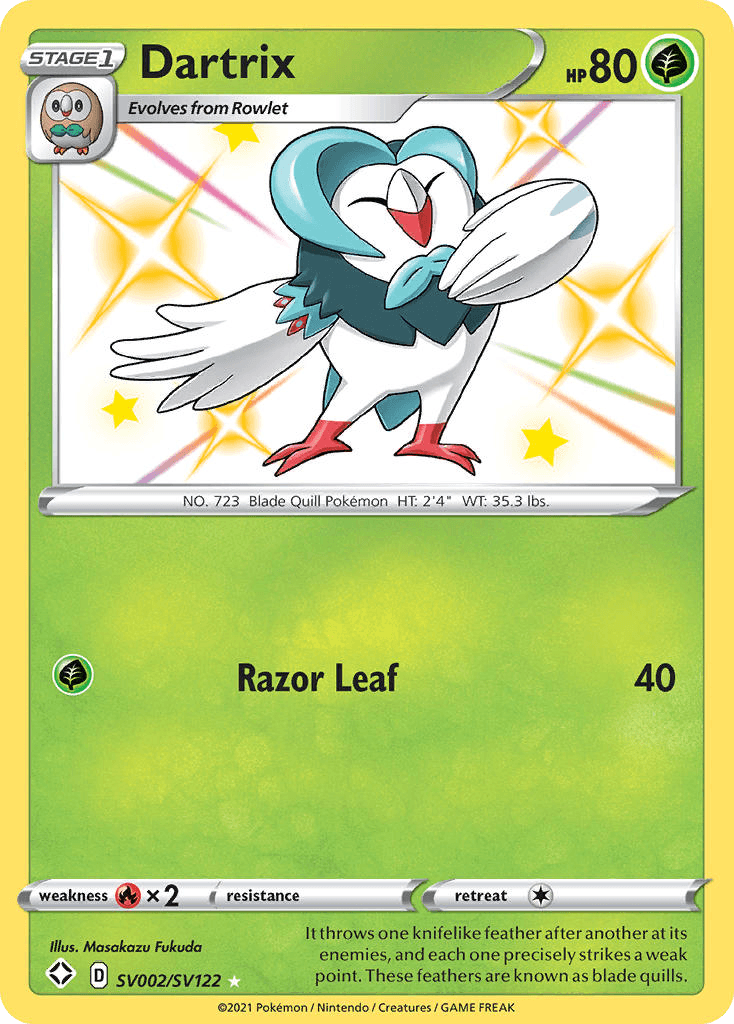 Dartrix — Shining Fates Shiny Vault SV002