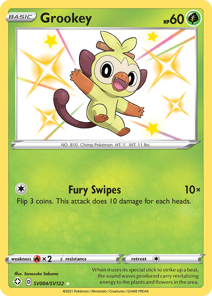 Grookey — Shining Fates Shiny Vault SV004