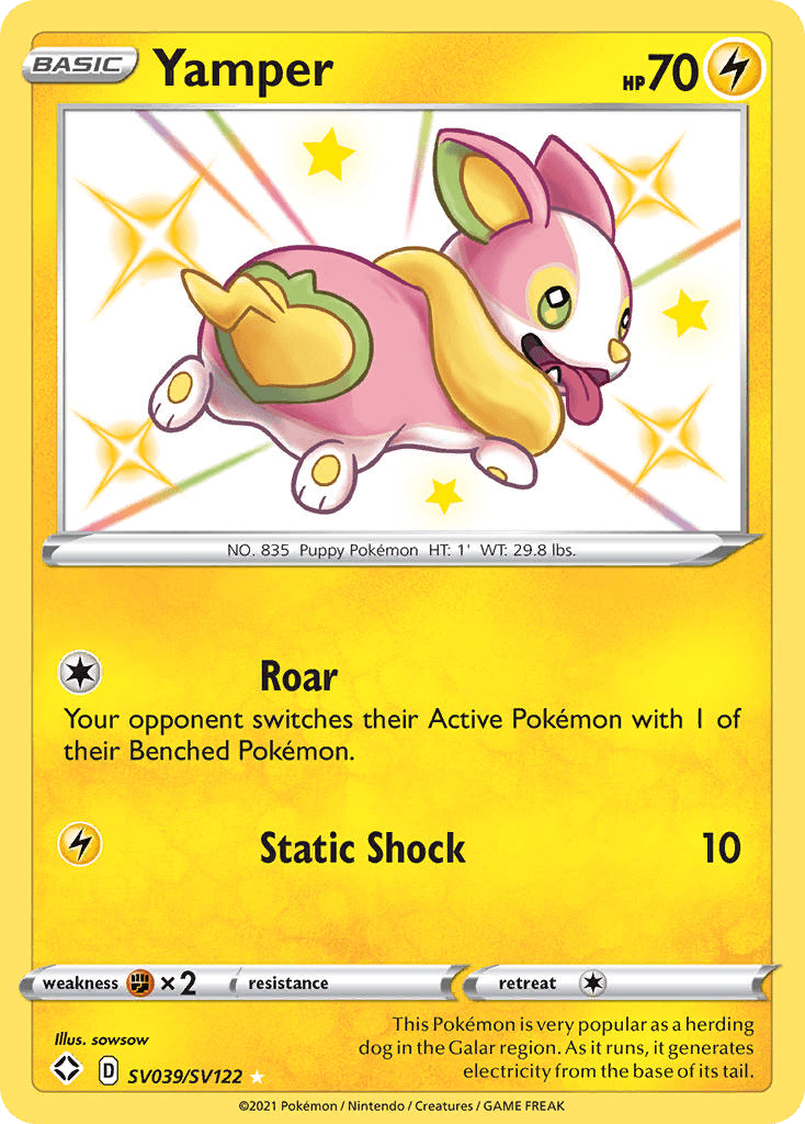 Yamper — Shining Fates Shiny Vault SV039