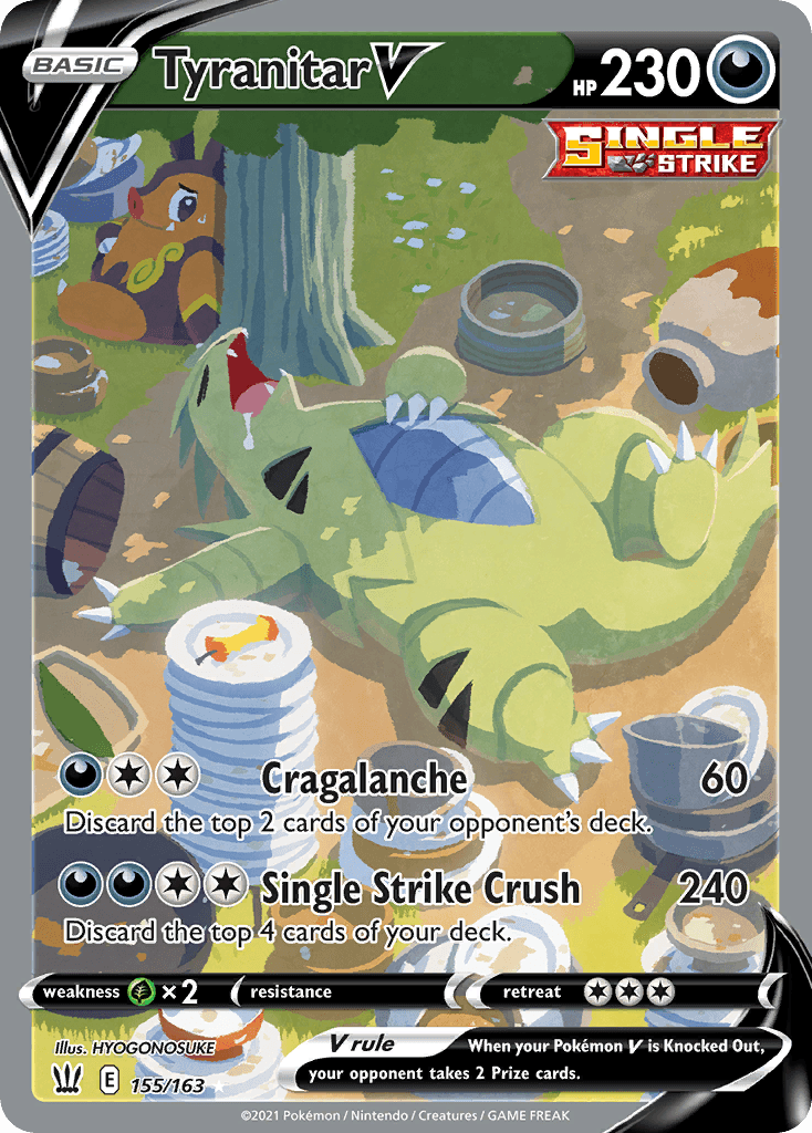 Tyranitar V — Battle Styles 155