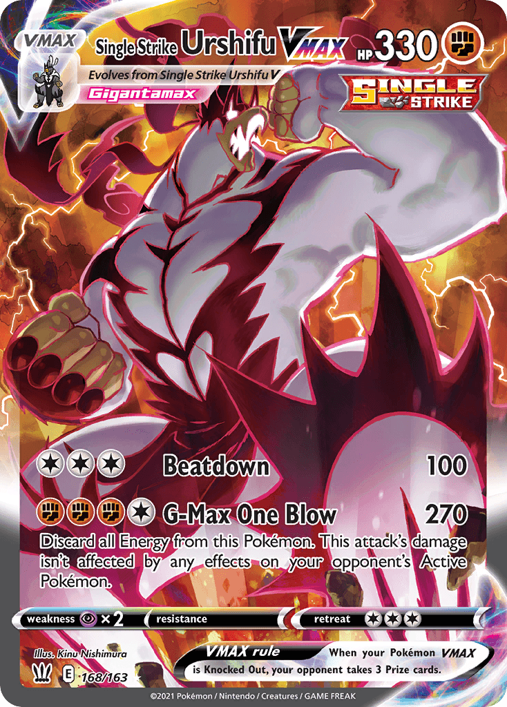 Single Strike Urshifu VMAX — Battle Styles 168