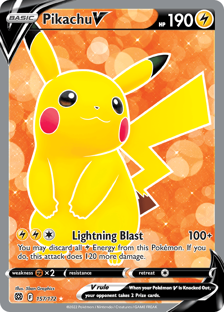 Pikachu V — Brilliant Stars 157