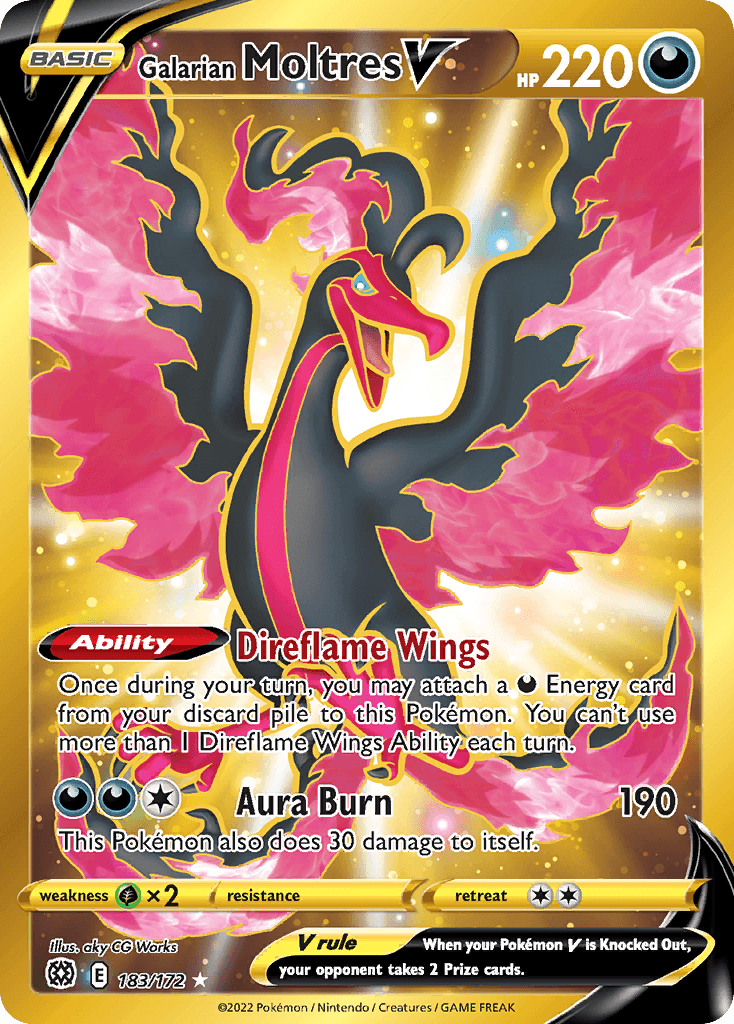Galarian Moltres V — Brilliant Stars 183