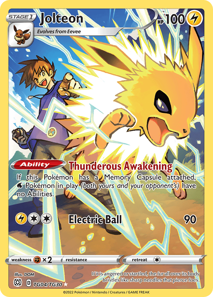 Jolteon — Brilliant Stars Trainer Gallery TG04