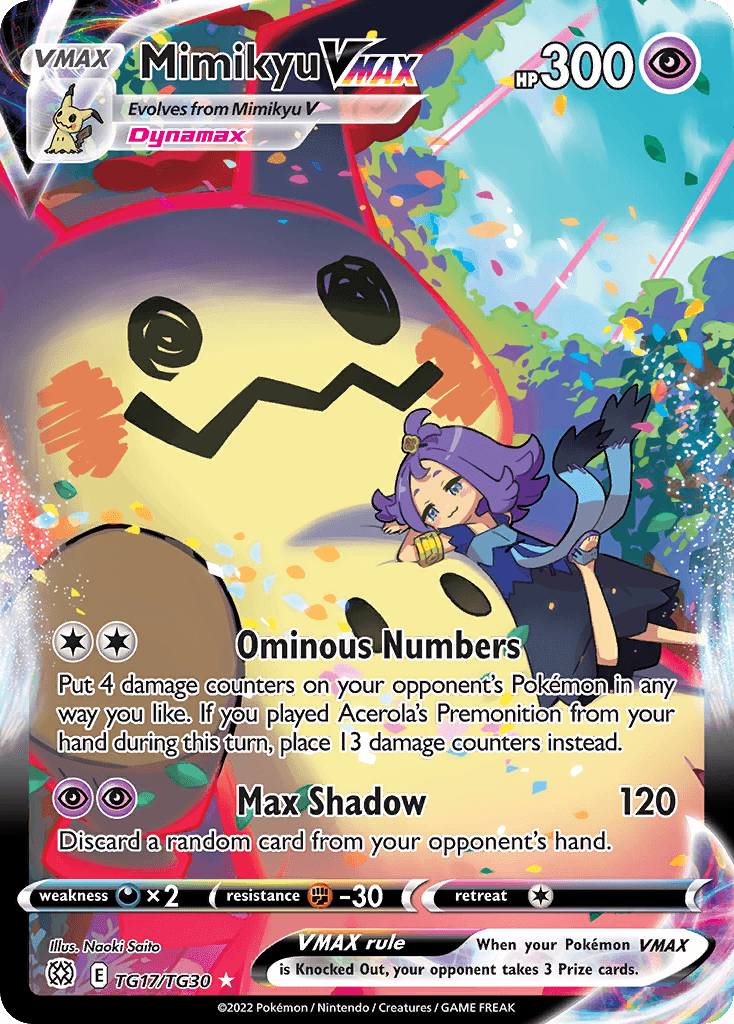 Mimikyu VMAX — Brilliant Stars Trainer Gallery TG17