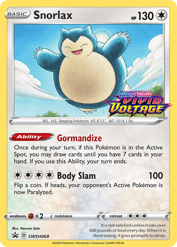 Snorlax — SWSH Black Star Promos SWSH068