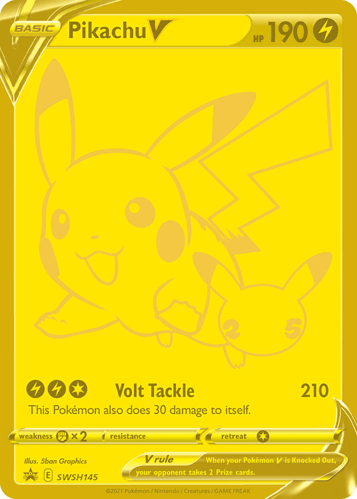 Pikachu V — SWSH Black Star Promos SWSH145