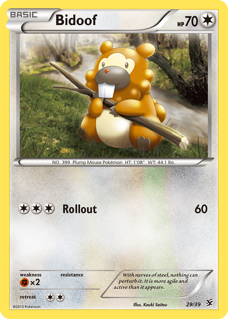 Bidoof — Kalos Starter Set 29