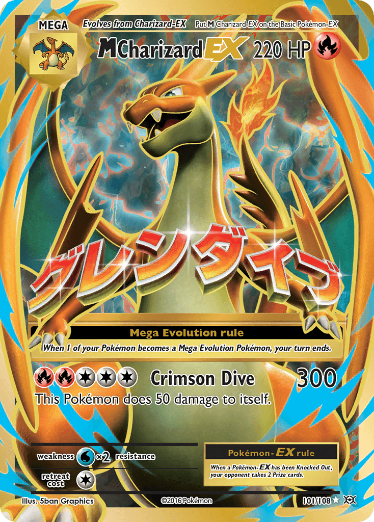 M Charizard-EX — Evolutions 101